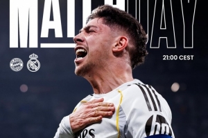 大战在即！皇马发布欧冠客场挑战拜仁海报，巴尔韦德怒吼出镜