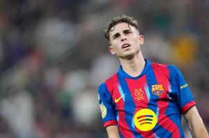 阿斯报：费尔明在与马竞的比赛中嘴唇受伤，需要休息几天