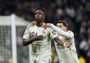 维尼修斯在欧冠送出32次助攻，超越C罗在皇马效力时期数据