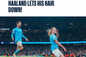 是否重演？曼城官方回顾3年前4-1击溃榜首阿森纳，哈兰德披头散发