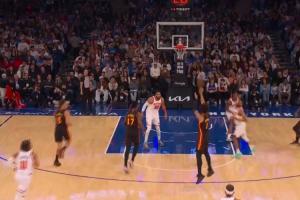 极速攻防！哈特被丹尼尔斯身后捅掉 杰伦·约翰逊追身三分轰进