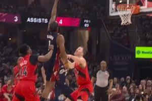 哈登突破抛投命中 季后赛得分超越拉里·伯德升至历史第13位！