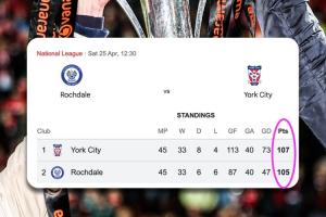 107分也可能无法升级！英格兰联赛榜首两队末轮交锋 决出升级名额