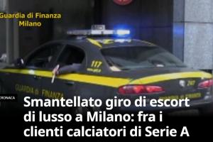 谁？意媒：米兰警方捣毁高端卖淫团伙，客户包括意甲球员和F1车手