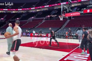 季后赛能否做出贡献？杨瀚森的日常训练！身体素质强了很多啊~