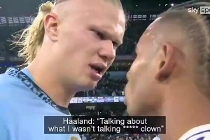 当哈兰德满口爆粗时本怀特准备要干架了