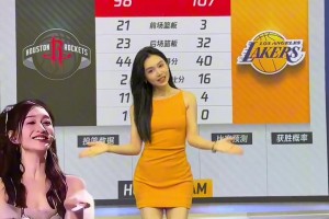 湖人拿下火箭，给美娜乐坏了，在演播室开心地跳起舞来！