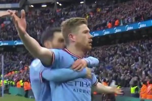 英超官方视频：3人两脚传递，曼城攻破阿森纳防线